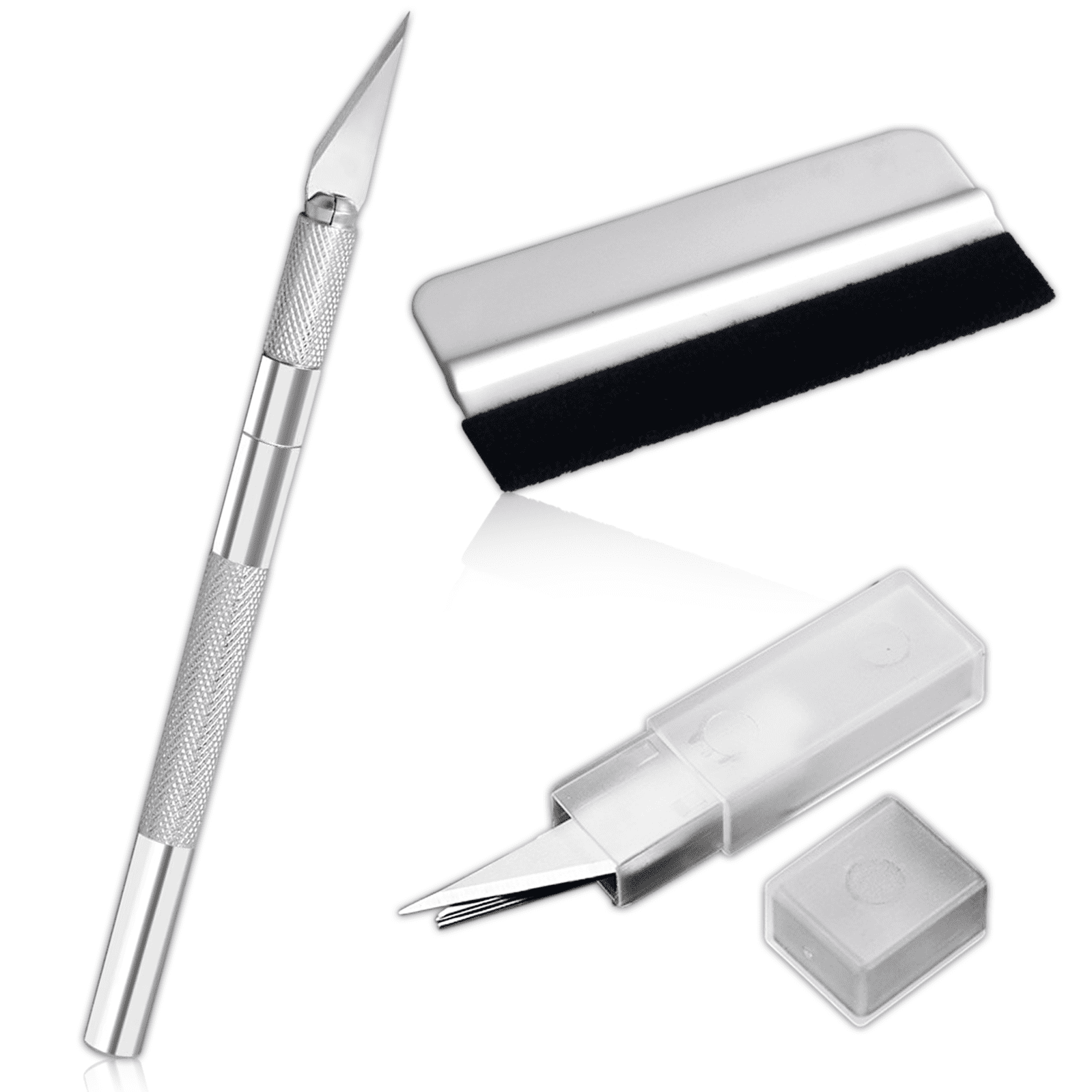 Ultimate Installation Companion: Smoothing Tool Kit, Precision Knife & Felt Squeegee For Flawless Wallpapers, Vinyls & Tints Application