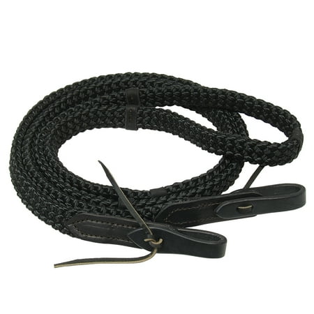 Professionals Choice 9ft Quiet Control Single Rein Black