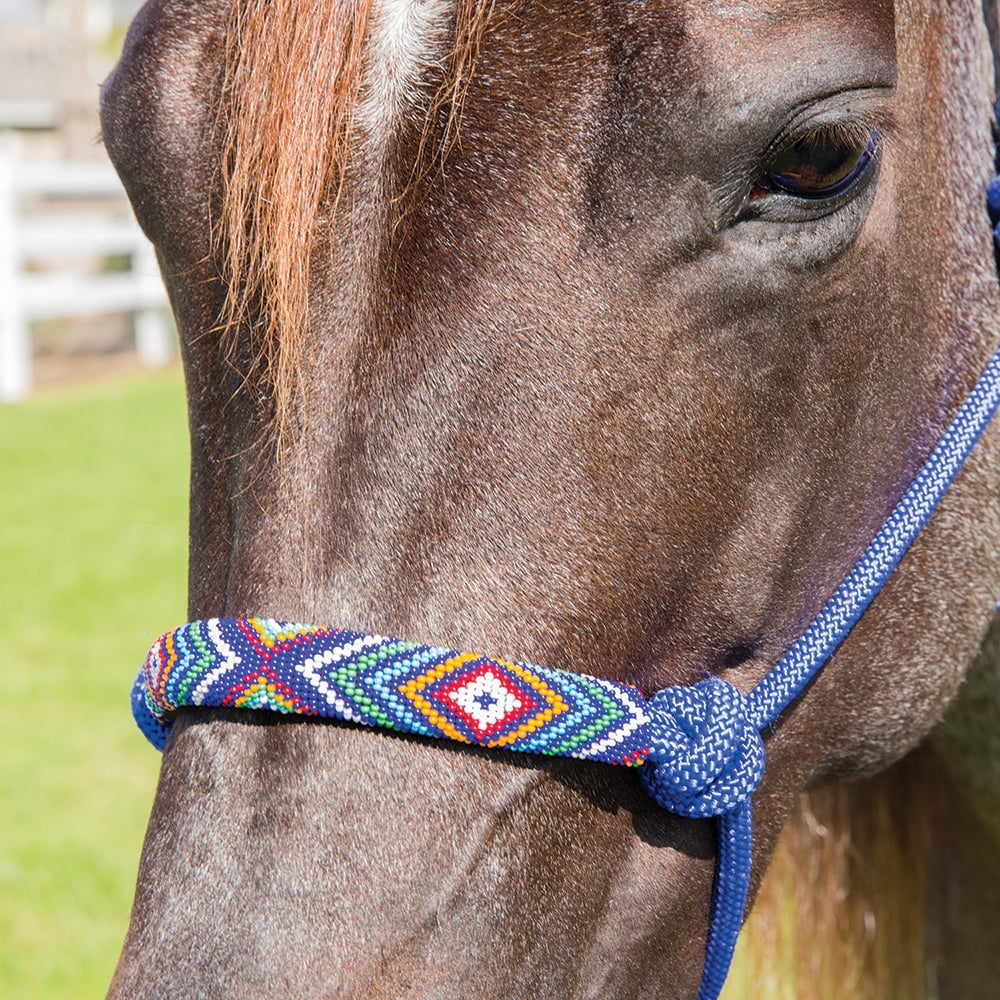 Professionals Choice Beaded Rope Halter Royal - Walmart.com