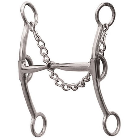 6.3 in Professionals Choice Snaffle Mouth Derby Horse Bit Western Tack