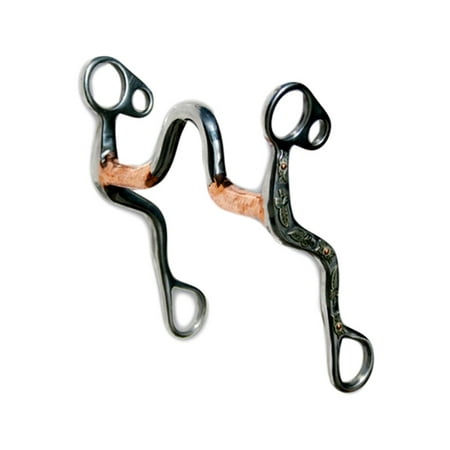 Professional Choice Bob Avila Leaf Shank Medium Port Copper Bars Horse Bit