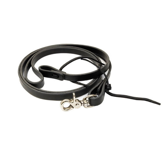 Professionals Choice Black 5/8 Latigo Roping Reins