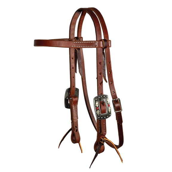 Professionals Choice Black Red Feather Cob Size Ranch Browban