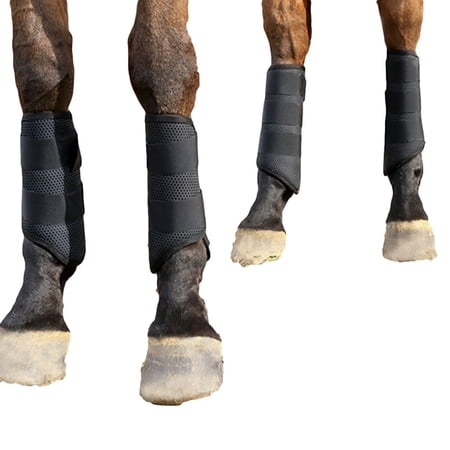 M- Black Professional Choice Pro Performance Cross Country Rear Leg Boot Horse