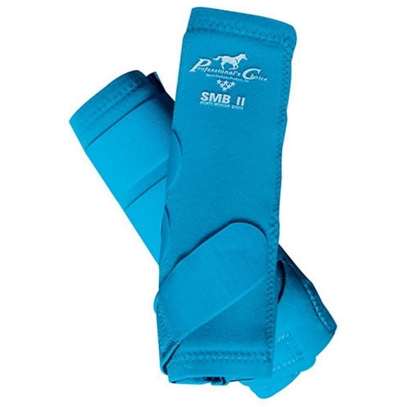 Professional's Choice SMBII Sports Medicine Boots - Neoprene Horse Boots with UltraShock Lining & 360-Degree Protection Pacific Blue / Small