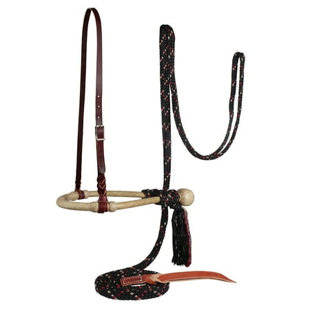 Professionals Choice Bosale and Mecate Set Natural/Black/Wine