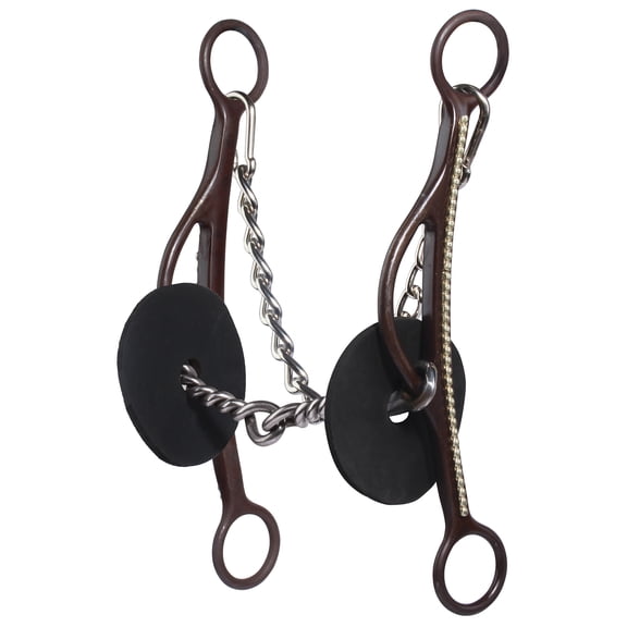 Professional's Choice Brittany Pozzi Long Gag Twisted Lifesaver Bit - 5.5" Sweet Iron Twisted Wire Snaffle