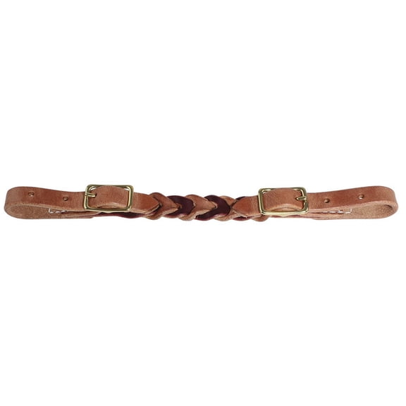 Professionals Choice Burgandy/Harness Leather Curb Strap