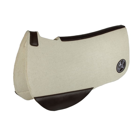 Professional's Choice ComfortFit Wool Round Skirt Western Saddle Pad - 3/4" Thickness TAN