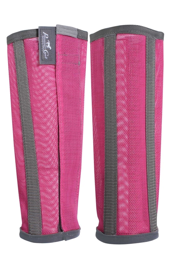 Deluxe Fly Boots: Ultimate Horse Leg Protection Pink / Medium