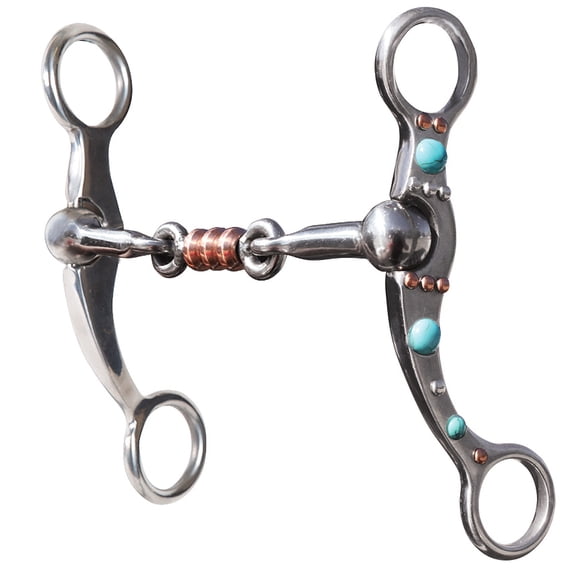 Professionals Choice Dog Bone Twist Wire Turq Dot Bit