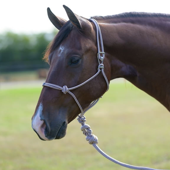 Professionals Choice Easy On Rope Halter Rust HORSE