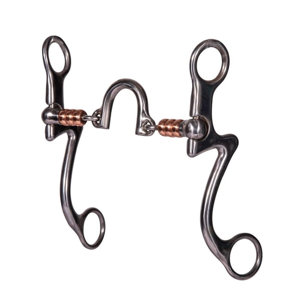 Professional's Choice 7" Shank Curb Bit - Pre-Signal Weighted Release Floating Port Loose Rings