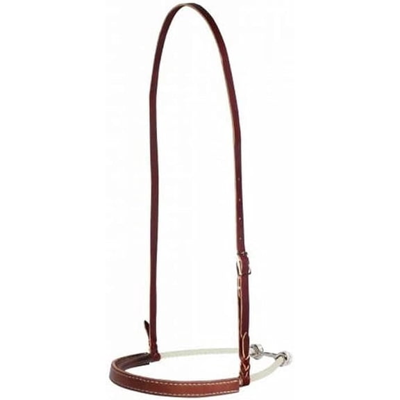 Professionals Choice Leather Covered Rope Noseband Tie Down