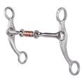 thumbnail image 1 of Professional's Choice Rasp Cheek Dogbone Horse Bit - 5 1/4" 3-Piece Mouthpiece PCB-153, 1 of 1