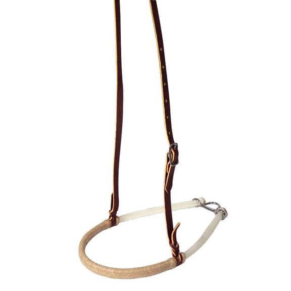 Professionals Choice Rawhide Wrapped Double Rope Noseband