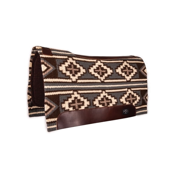 Professionals Choice Saddle Pad 33 X 38 Charcoal Chocolate FP200