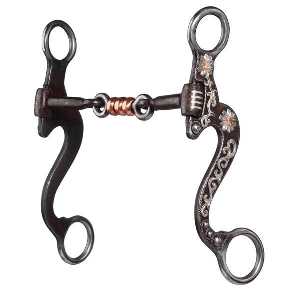 5 1/4 in Mouth Professionals Choice Horse Bit Small Flower Dogbone