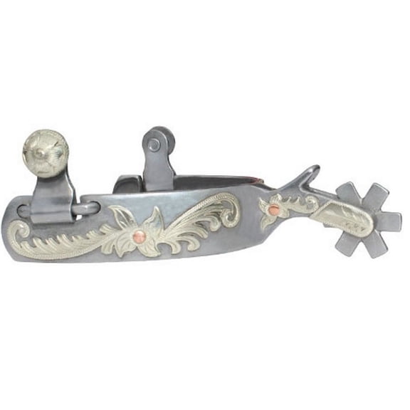 Professionals Choice Spurs 6 Point Rowel Silver PCSP-503