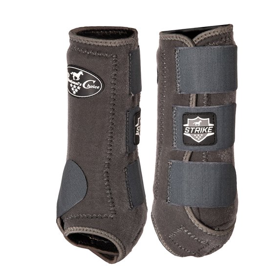 Professional's Choice Strike Front Sports Medicine Horse Boots - Brrr Cooling & TPU Impact Protection - Multiple Sizes CHARCOAL / Large