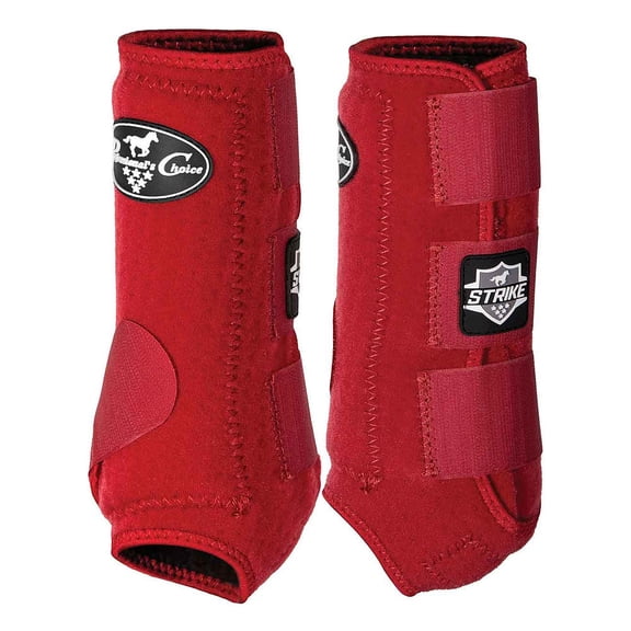 Professionals Choice Strike SMB 4 Pack Protective Splint Boot Crimson LARGE