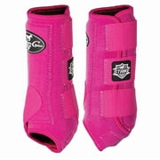 Professionals Choice Strike SMB 4 Pack Protective Splint Boot Raspberry MEDIUM