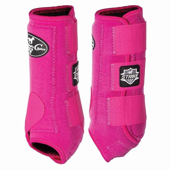 Professionals Choice Strike SMB 4 Pack Protective Splint Boot Raspberry MEDIUM