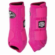 Professionals Choice Strike SMB 4 Pack Protective Splint Boot Raspberry MEDIUM
