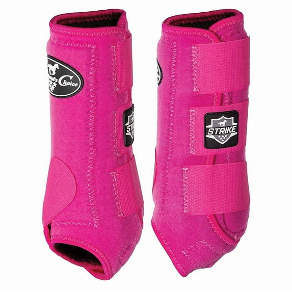 Professionals Choice Strike SMB 4 Pack Protective Splint Boot Raspberry MEDIUM