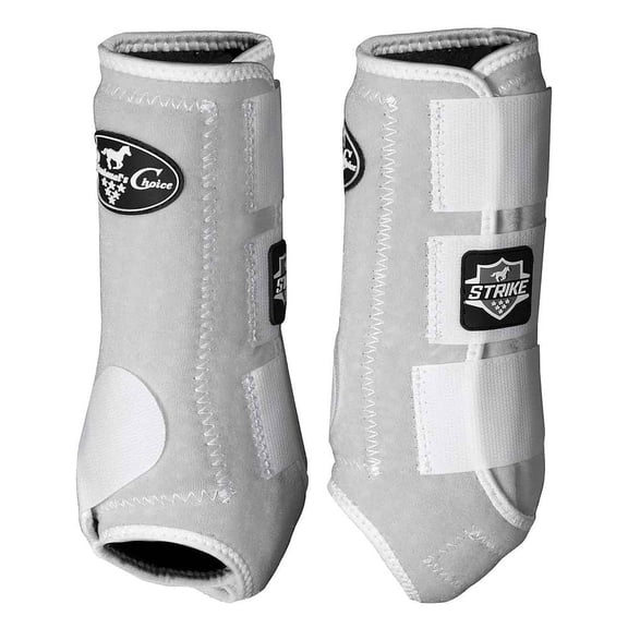 Professionals Choice Strike SMB 4 Pack Protective Splint Boot White MEDIUM