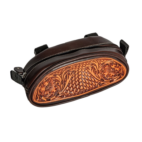 Professionals Choice Tooled Leather Pommel Bag