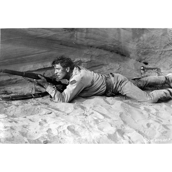 Professionals Man Holding a Gun on the Floor Photo Print (8 x 10)