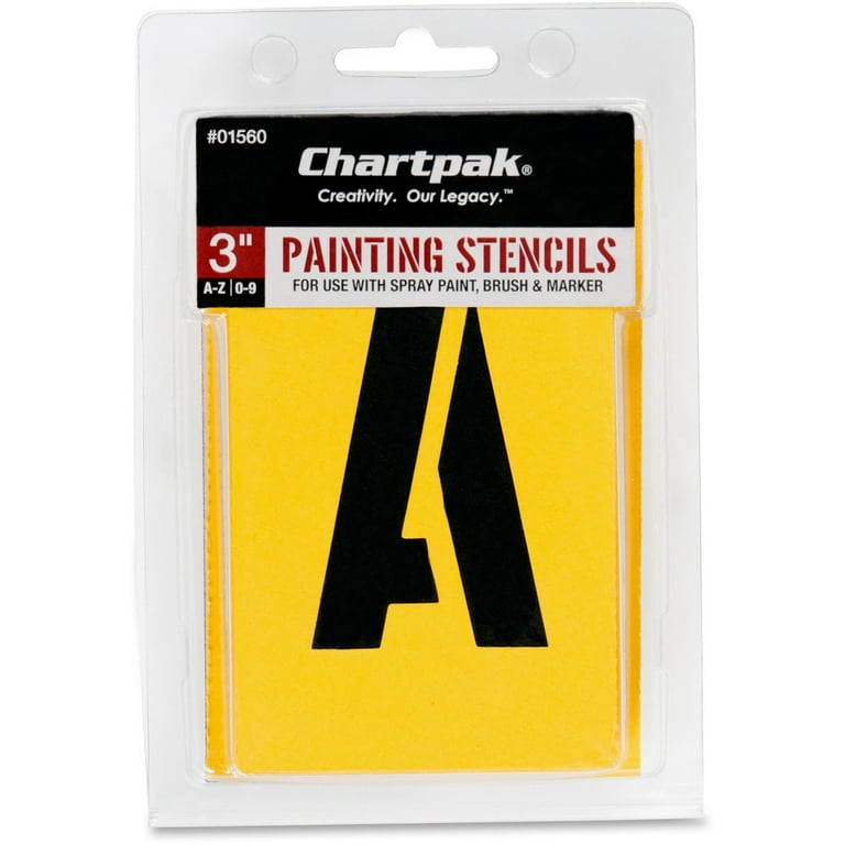 Professionial Lettering Stencils, Painting Stencil Set, A-Z Set/0-9, 3 Professionial Lettering Stencils, Painting Stencil Set, A-Z Set/0-9, 3