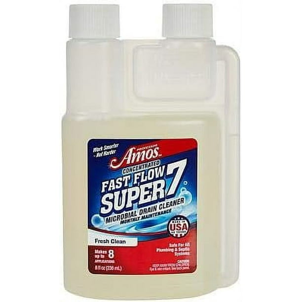 Professor Amos' Fast Super 7 Natural Microbial Drain Cleaner 8 oz