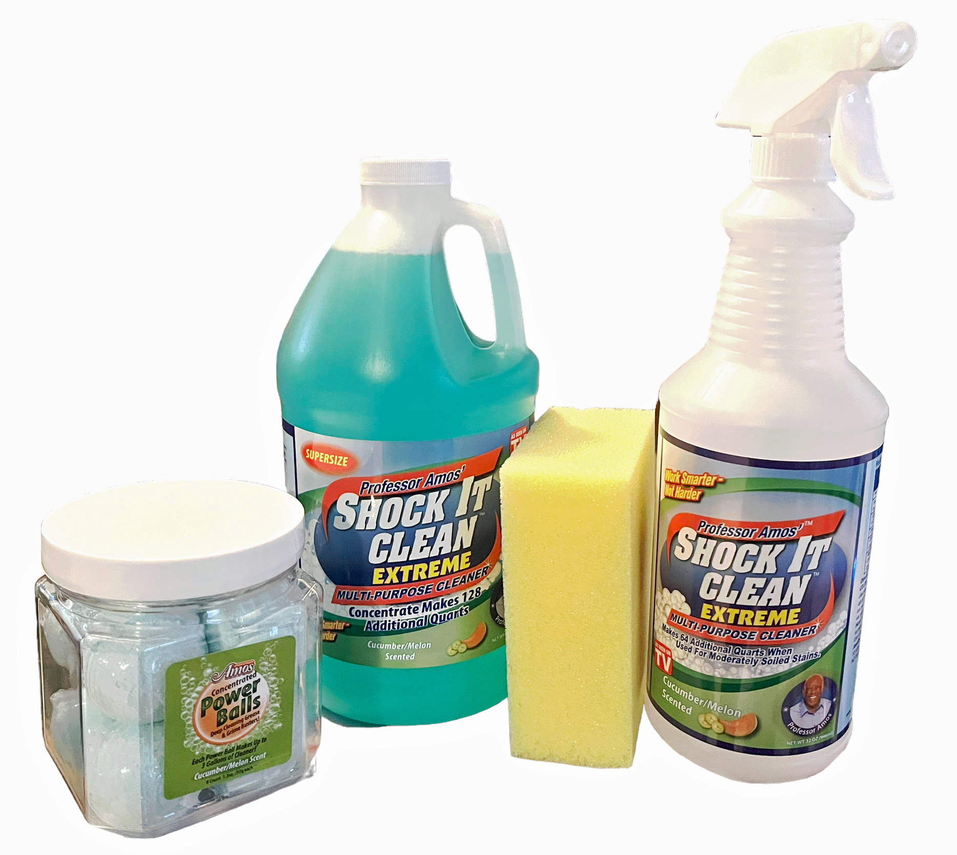 Professor Amos Power Ball 8 pack and Shock It Clean Extreme Kit