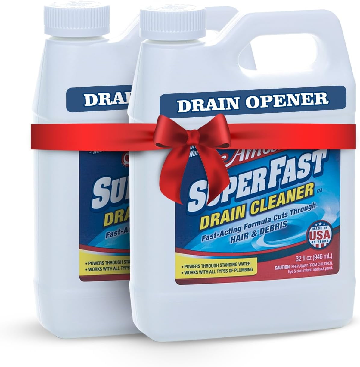 Professor Amos Superfast Drain Cleaner Clears Clogs in Minutes