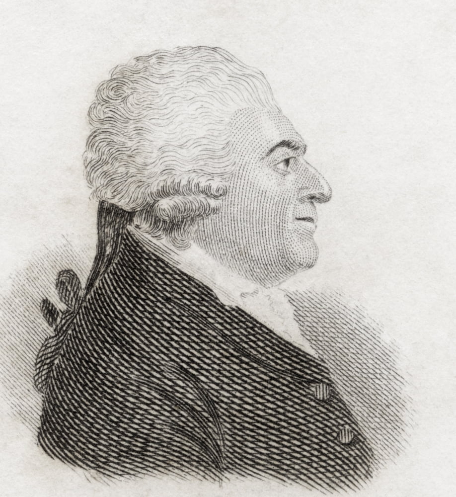 Professor James Beattie 1735 To 1803 Scottish Scholar And Writer From Crabbs Historical Dictionary Published 1825 Canvas Art - Ken Welsh  Design Pics (14 x 15)