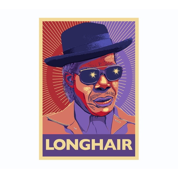 Professor Longhair Fess Poster, New Orleans Piano Genius Music Wall Art Print