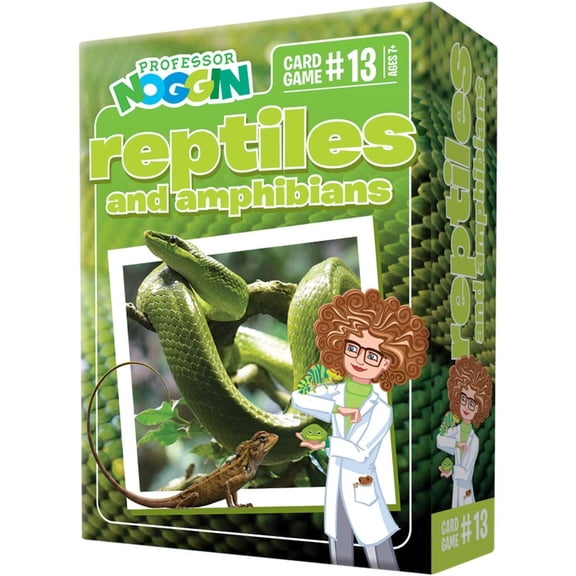 Professor Noggin: Reptiles and AmphibiansEducational Card Game For 2 or more Players Ages 7 and up