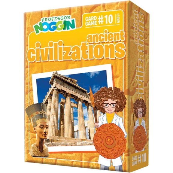 Professor Noggin: Ancient CivilizationsEducational Card Game For 2 or more Players Ages 7 and up