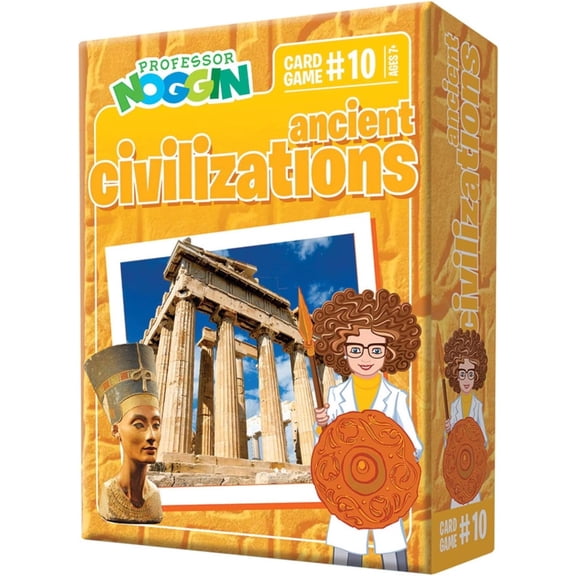 Professor Noggin: Ancient Civilizations Educational Card Game For 2 or more Players Ages 7 and up