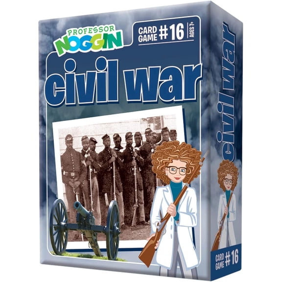 Professor Noggin: Civil War Educational Card Game For 2 or more Players Ages 7 and up