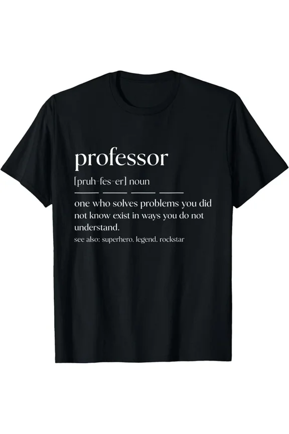 Professor Noun Definition Career T-Shirt