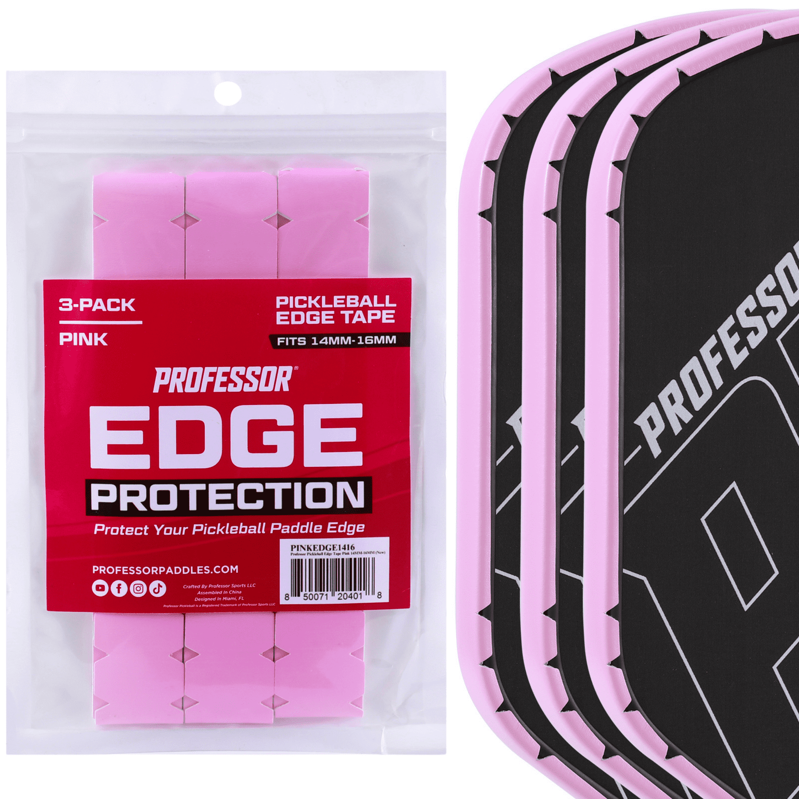 Professor Pickleball Edge Guard Tape Pink 12MM - Walmart.com