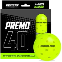 Professor Pickleball PREMO40 Outdoor Pickleball Balls - Tournament Grade USAPA Approved Pickleball Balls - 4 Pack of pickleballs, 12 Pack, 36 Pack, 100 Pack