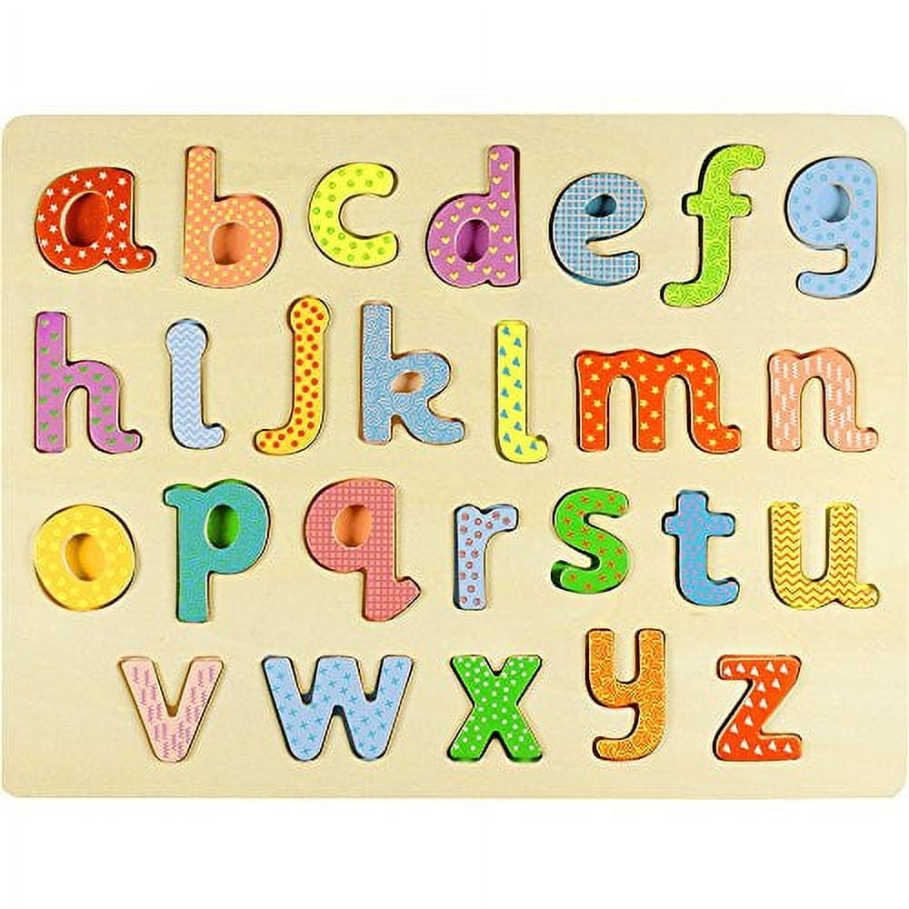 Professor Poplar's Lower-case Alphabet ABCs Wood Jigsaw Puzzle
