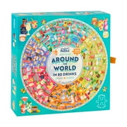 Professor Puzzle Around the World in 80 Drinks Circular Jigsaw Puzzle 1000 Pcs