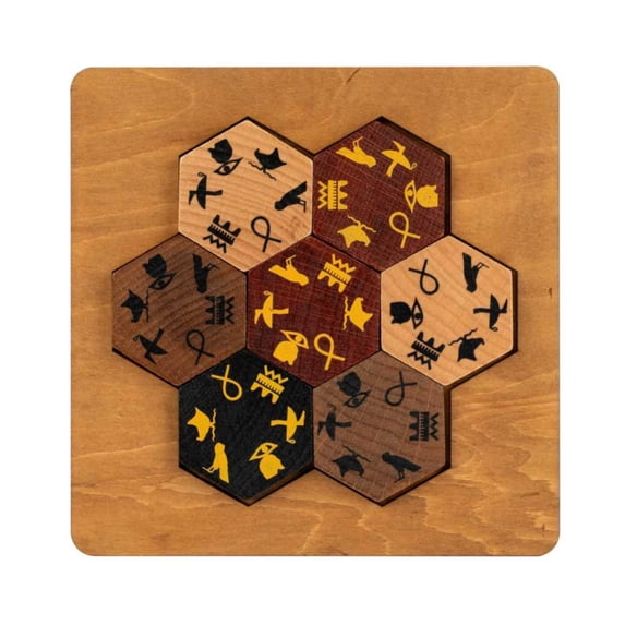 Professor Puzzle: Egyptian Hieroglyph Puzzle - 3D Wooden Brainteaser ...