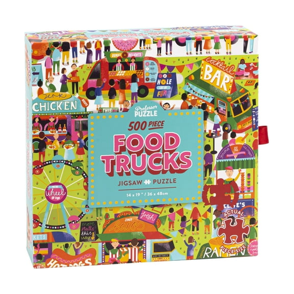 Professor Puzzle Food Trucks Jigsaw Puzzle: 500 Pcs