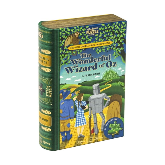 Professor Puzzle L. Frank Baum's The Wonderful Wizard of Oz Double-Sided Jigsaw Puzzle: 252 Pcs